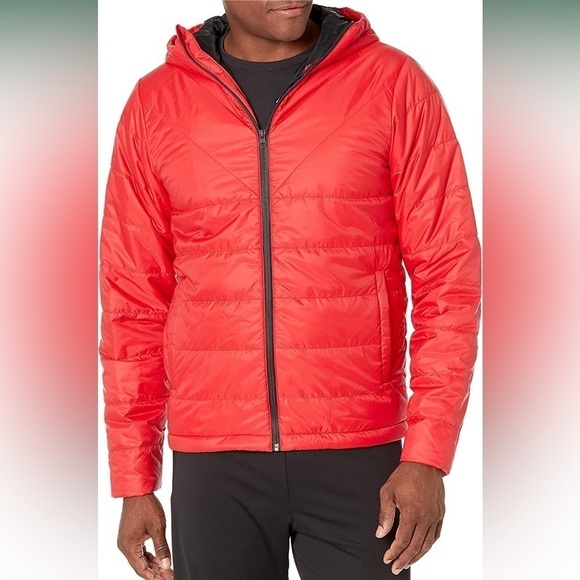 NEW Peak Velocity Insulated Hooded Lightweight Athletic Fit Jacket Red 3XL NWT - Picture 1 of 11
